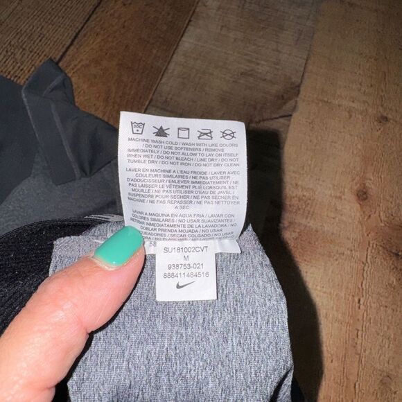 NIKE PRO WOMEN'S LEGGING TIGHT WORKOUT PANTS GREY M - Picture 10 of 11